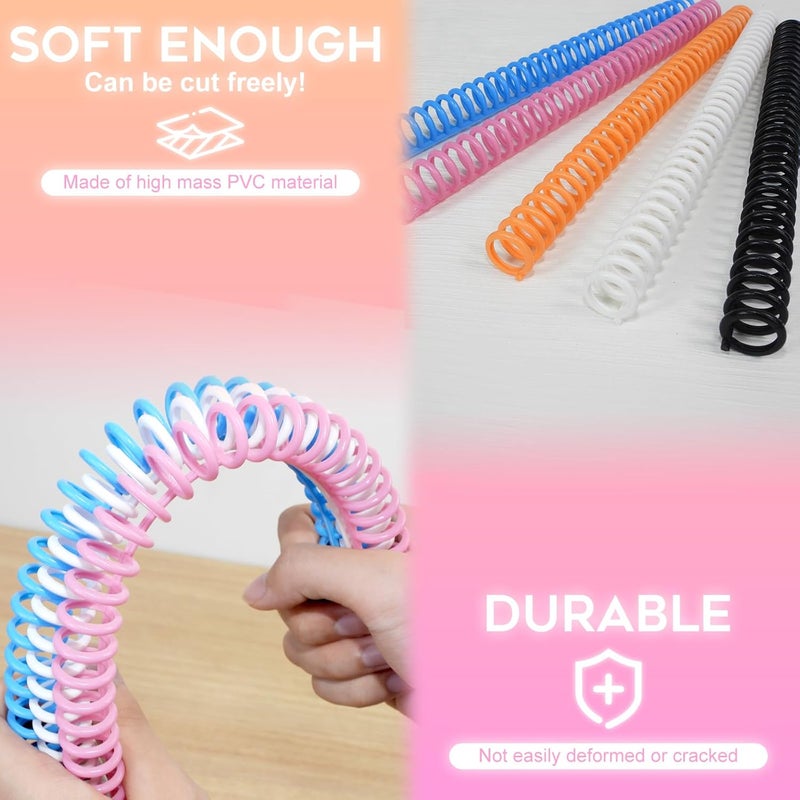 RAYSON Click Binding Spines, 34-Hole Click Binding Ring for A4 and U.S. Letter Size Paper, Multi-Color, 1/2" Diameter, 3:1 Pitch, Binds Up to 90 Sheets, 30 Pack - Image 5